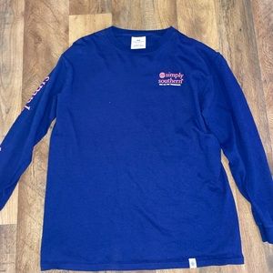 Blue girls simply southern long sleeve